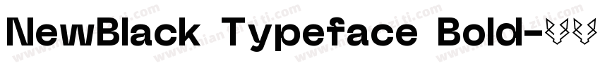 NewBlack Typeface Bold字体转换